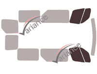 Glazing template - front window kit - Nissan NV400 (1) L1 6 doors (2010 - 2024) Glazing template - front window kit - Nissan NV400 (1) L1 6 doors (2010 - 2024)