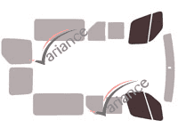 Glazing template - front window kit - Nissan NV400 (1) L2 6 doors (2010 - 2024) Glazing template - front window kit - Nissan NV400 (1) L2 6 doors (2010 - 2024)