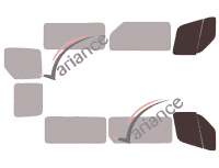 Glazing template - front window kit - Renault Master (3) L2 5 doors (2019 - 2024) Glazing template - front window kit - Renault Master (3) L2 5 doors (2019 - 2024)