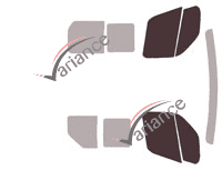 Glazing template - front window kit - Renault Master (3) L1 Utilitaire 5 doors (2019 - 2024) Glazing template - front window kit - Renault Master (3) L1 Utilitaire 5 doors (2019 - 2024)
