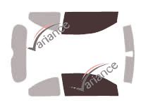 Glazing template - front window kit - Renault Megane (2) 3 doors (2002 - 2009) Glazing template - front window kit - Renault Megane (2) 3 doors (2002 - 2009)