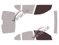 Glazing template - front window kit - Renault Megane (1) 5 doors (1995 - 2002)