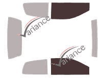 Plantilla de acristalamiento - kit de ventana delantera - Renault Twingo (1) 3 puertas (1993 - 2007) Plantilla de acristalamiento - kit de ventana delantera - Renault Twingo (1) 3 puertas (1993 - 2007)