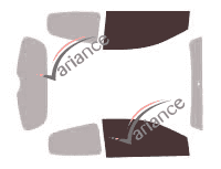 Gabarit vitrage - kit vitres avant - Renault Twingo (2) 3 portes (2012 - 2014) Gabarit vitrage - kit vitres avant - Renault Twingo (2) 3 portes (2012 - 2014)