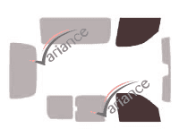 Glazing template - front window kit - Nissan Kubistar (1) Utilitaire 4 doors (1997 - 2008) Glazing template - front window kit - Nissan Kubistar (1) Utilitaire 4 doors (1997 - 2008)