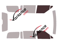 Gabarit vitrage - kit vitres avant - Rivian R1S (1) 5 portes (depuis 2022)