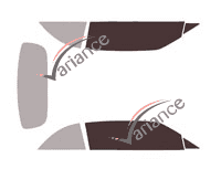Gabarit vitrage - kit vitres avant - Rolls Dawn Cabriolet 2 portes (2015 - 2023)