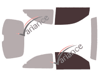 Glazing template - front window kit - Rover 200 & 400 (2) 3 doors (1996 - 2000) Glazing template - front window kit - Rover 200 & 400 (2) 3 doors (1996 - 2000)