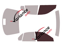 Glazing template - front window kit - Rover 600 Berline 4 doors (1997 - 2006) Glazing template - front window kit - Rover 600 Berline 4 doors (1997 - 2006)