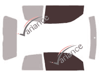 Mascherina per vetri - kit vetri anteriori - Seat Arosa 3 porte (1997 - 2005) Mascherina per vetri - kit vetri anteriori - Seat Arosa 3 porte (1997 - 2005)