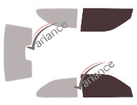 Mascherina per vetri - kit vetri anteriori - Seat Cordoba (1) 2 porte (1993 - 2003) Mascherina per vetri - kit vetri anteriori - Seat Cordoba (1) 2 porte (1993 - 2003)