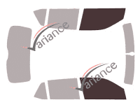 Glazing template - front window kit - Skoda Fabia (3) 5 doors (2014 - 2022) Glazing template - front window kit - Skoda Fabia (3) 5 doors (2014 - 2022)