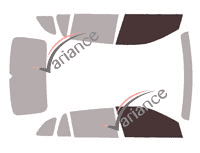 Glazing template - front window kit - Skoda Scala (1) 5-door (since 2019)