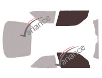 Glazing template - front window kit - Saab 900 (2) Coupe 3 doors (1993 - 2003) Glazing template - front window kit - Saab 900 (2) Coupe 3 doors (1993 - 2003)