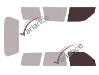 Glazing template - front window kit - Subaru Forester (1) 5 doors (1997 - 2002) Glazing template - front window kit - Subaru Forester (1) 5 doors (1997 - 2002)