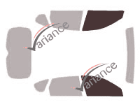Plantilla de acristalamiento - kit de ventana delantera - Subaru Impreza (3) 5 puertas (2007 - 2013) Plantilla de acristalamiento - kit de ventana delantera - Subaru Impreza (3) 5 puertas (2007 - 2013)