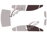 Verglasungsschablone - Frontscheibensatz - Subaru Impreza (4) Limousine 4-türig (2012 - 2017) Verglasungsschablone - Frontscheibensatz - Subaru Impreza (4) Limousine 4-türig (2012 - 2017)