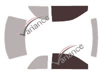 Plantilla de acristalamiento - kit de ventanilla delantera - Subaru Impreza (1) 2 puertas (1993 - 2001) Plantilla de acristalamiento - kit de ventanilla delantera - Subaru Impreza (1) 2 puertas (1993 - 2001)