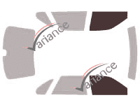 Glazing template - front window kit - Subaru Legacy (2) Berline 4 doors (1994 - 1999) Glazing template - front window kit - Subaru Legacy (2) Berline 4 doors (1994 - 1999)