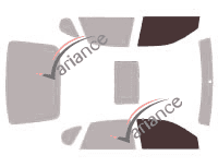 Plantilla de acristalamiento - kit de ventanilla delantera - Subaru Outback (3) 4 puertas (2003 - 2009) Plantilla de acristalamiento - kit de ventanilla delantera - Subaru Outback (3) 4 puertas (2003 - 2009)