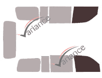 Gabarit vitrage - kit vitres avant - Suzuki APV 5 portes (2004 - 2013)