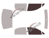 Glazing template - front window kit - Suzuki Aerio Berline 4 doors (2002 - 2007)