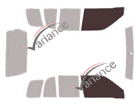 Glazing template - front window kit - Suzuki Grand Vitara (2) 5 doors (1998 - 2005) Glazing template - front window kit - Suzuki Grand Vitara (2) 5 doors (1998 - 2005)