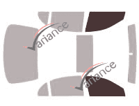 Glazing template - front window kit - Daewoo Magnus Berline 4 doors (2000 - 2007)