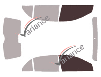 Mascherina per vetri - Kit finestrini anteriori - Tata Indica Vista 5 porte (2008 - 2015)