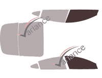 Glazing template - front window kit - Tesla  model 3 (1) (phase 1)  Berline 4 doors (2017 - 2019) Glazing template - front window kit - Tesla  model 3 (1) (phase 1)  Berline 4 doors (2017 - 2019)