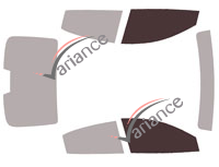 Glazing template - front window kit - Toyota Yaris (3) Berline 4 doors (2011 - 2020) Glazing template - front window kit - Toyota Yaris (3) Berline 4 doors (2011 - 2020)