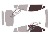 Glazing template - front window kit - Toyota Prius (4) 5 doors (2016 - 2022) Glazing template - front window kit - Toyota Prius (4) 5 doors (2016 - 2022)