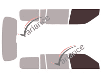 Gabarit vitrage - kit vitres avant - Toyota Probox 5 portes (2003 - 2017) Gabarit vitrage - kit vitres avant - Toyota Probox 5 portes (2003 - 2017)