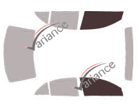 Glazing template - front window kit - Toyota Avensis (2) Berline 4 doors (2003 - 2009) Glazing template - front window kit - Toyota Avensis (2) Berline 4 doors (2003 - 2009)