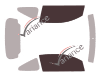 Glazing template - front window kit - Toyota Aygo (2) 3 doors (2014 - 2021) Glazing template - front window kit - Toyota Aygo (2) 3 doors (2014 - 2021)