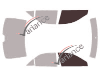 Glazing template - front window kit - Toyota Camry (5) Berline 4 doors (2001 - 2006)