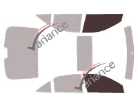Gabarit vitrage - kit vitres avant - Toyota Camry (10) Berline 4 portes (2006 - 2011)