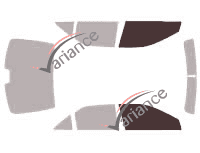 Glazing template - front window kit - Toyota Camry (11) Berline 4 doors (2011 - 2017)