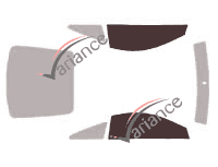 Verglasungsschablone - Fensterkit vorne - Toyota Celica (7) 3-türig (1999 - 2007)