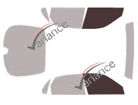 Glazing template - front window kit - Toyota Corolla (8) 5 doors (1995 - 2002) Glazing template - front window kit - Toyota Corolla (8) 5 doors (1995 - 2002)