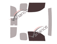 Glazing template - front window kit - Toyota Tacoma (3) Extended Pick-up 2 doors (2015 - 2023) Glazing template - front window kit - Toyota Tacoma (3) Extended Pick-up 2 doors (2015 - 2023)