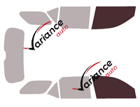 Dima di vetratura - kit finestrini anteriori - Toyota Fortuner (2) 5 porte (dal 2016) Dima di vetratura - kit finestrini anteriori - Toyota Fortuner (2) 5 porte (dal 2016)