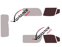 Glazing template - front window kit - Toyota Hiace (6) 5 doors (since 2019) Glazing template - front window kit - Toyota Hiace (6) 5 doors (since 2019)