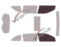 Glazing template - front window kit - Toyota Highlander (3) 5 doors (2014 - 2020) Glazing template - front window kit - Toyota Highlander (3) 5 doors (2014 - 2020)