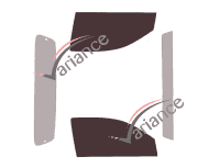 Glazing template - front window kit - Toyota Hilux (7) Simple Cab Pick-up 2 doors (2013 - 2015) Glazing template - front window kit - Toyota Hilux (7) Simple Cab Pick-up 2 doors (2013 - 2015)