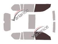 Glazing template - front window kit - Toyota Land Cruiser (12) 5 doors (2008 - 2021) Glazing template - front window kit - Toyota Land Cruiser (12) 5 doors (2008 - 2021)