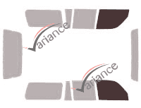 Glazing template - front window kit - Toyota Land Cruiser (8) SW 5 doors (1990 - 1998) Glazing template - front window kit - Toyota Land Cruiser (8) SW 5 doors (1990 - 1998)