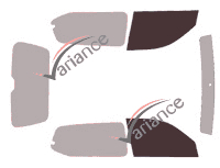 Glazing template - front window kit - Toyota Land Cruiser (11) 3 doors (2003 - 2009) Glazing template - front window kit - Toyota Land Cruiser (11) 3 doors (2003 - 2009)