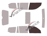 Glazing template - front window kit - Toyota Land Cruiser (11) 5 doors (2003 - 2009) Glazing template - front window kit - Toyota Land Cruiser (11) 5 doors (2003 - 2009)