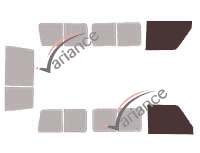 Glazing template - front window kit - Toyota Land Cruiser (7) Fourgon Break 2 Portes Arriéres 4 doors (1984 - 2010) Glazing template - front window kit - Toyota Land Cruiser (7) Fourgon Break 2 Portes Arriéres 4 doors (1984 - 2010)
